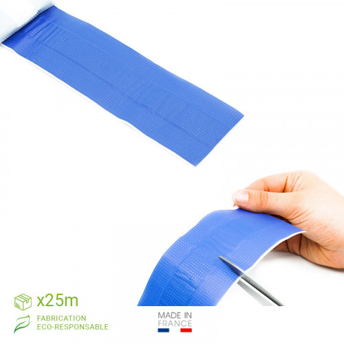 Pansement bleu détectable plastifié Bactobleu, 8 cm x 25 m