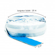 Pansement bleu détectable tissu élastique Bactobleu, 8 cm x 25 m