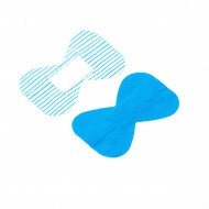 Pansement bout de doigt bleu tissu élastique Fingerblue, 7,5 x 4,6 cm - Lot de 100