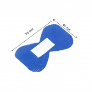 Pansement bout de doigt bleu plastifié Fingerblue, 7,5 x 4,6 cm - Lot de 20