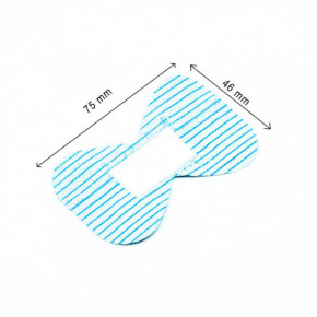 Pansement bout de doigt bleu tissu élastique Fingerblue, 7,5 x 4,6 cm - Lot de 20