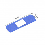 Pansement prédécoupé bleu plastifié Plastbleu, 7 x 2 cm