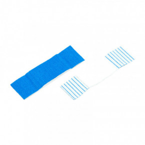 Pansement prédécoupé bleu tissu élastique Plastbleu, 6 x 2 cm