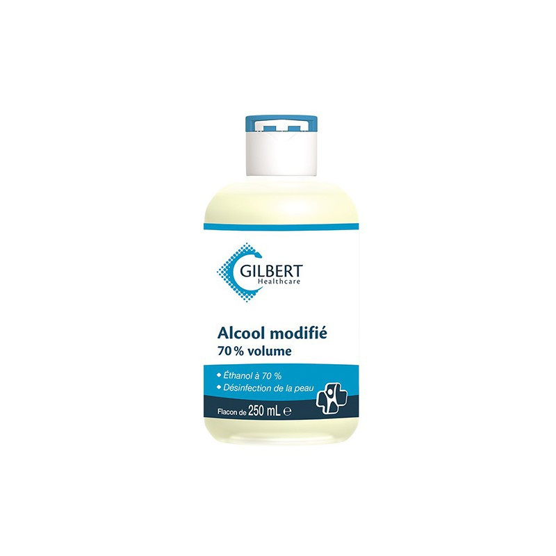 Alcool modifié 70% solution antiseptique Gifrer flacon 250 ml - Univers-veto