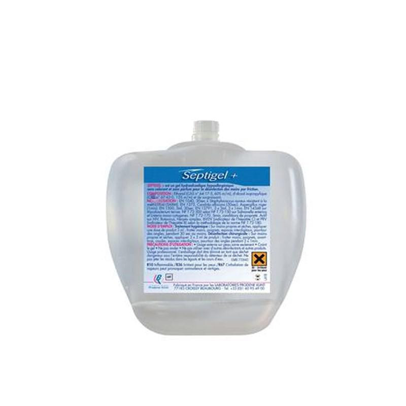 Cartouche de gel hydroalcoolique désinfectant Septigel 1 L pour distributeur Alphamouss