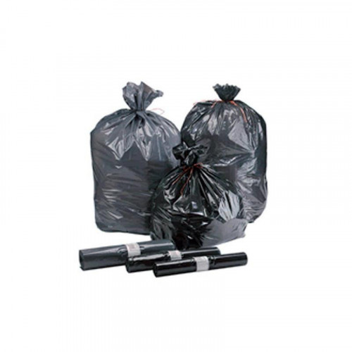 Sacs poubelle noirs 50L, rouleau de 20