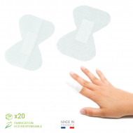 Pansements bouts de doigts 4,5 x 7,5 cm - sachet de 20 Fingerpore