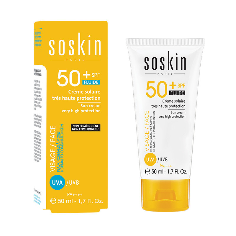 Crème solaire très haute protection fluide SPF50+, 50 ml