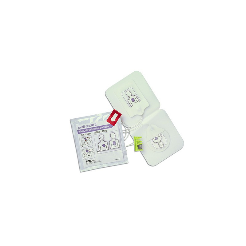 Electrodes PADZ II pediatriques pour défibrillateur ZOLL AED PLUS + kit de secours