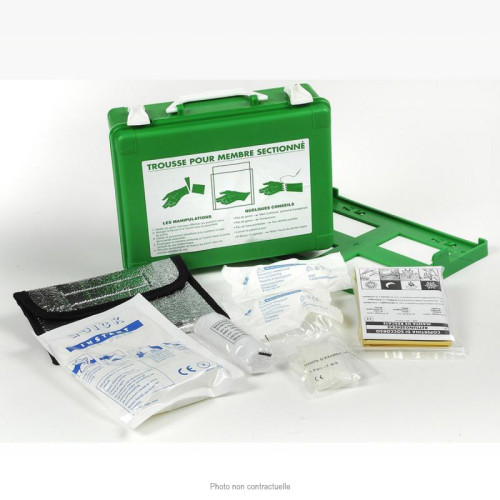 Trousse de secours membre sectionné, garnie Trousse de secours membre sectionné, garnie