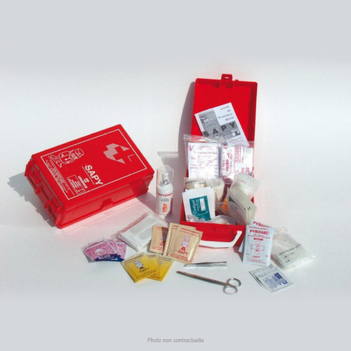 Trousse de secours Mur-Box, garnie, avec support Trousse de secours Mur-Box, garnie, avec support
